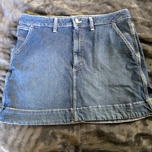 Lee Work Denim Skirt (Women's Size 14) stonewashed  Blue Jean Style  Workwear